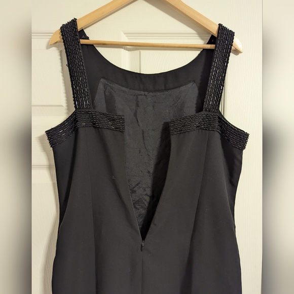 American living black dress sleeveless sheath sequin size 12 (see condition) - Picture 7 of 11